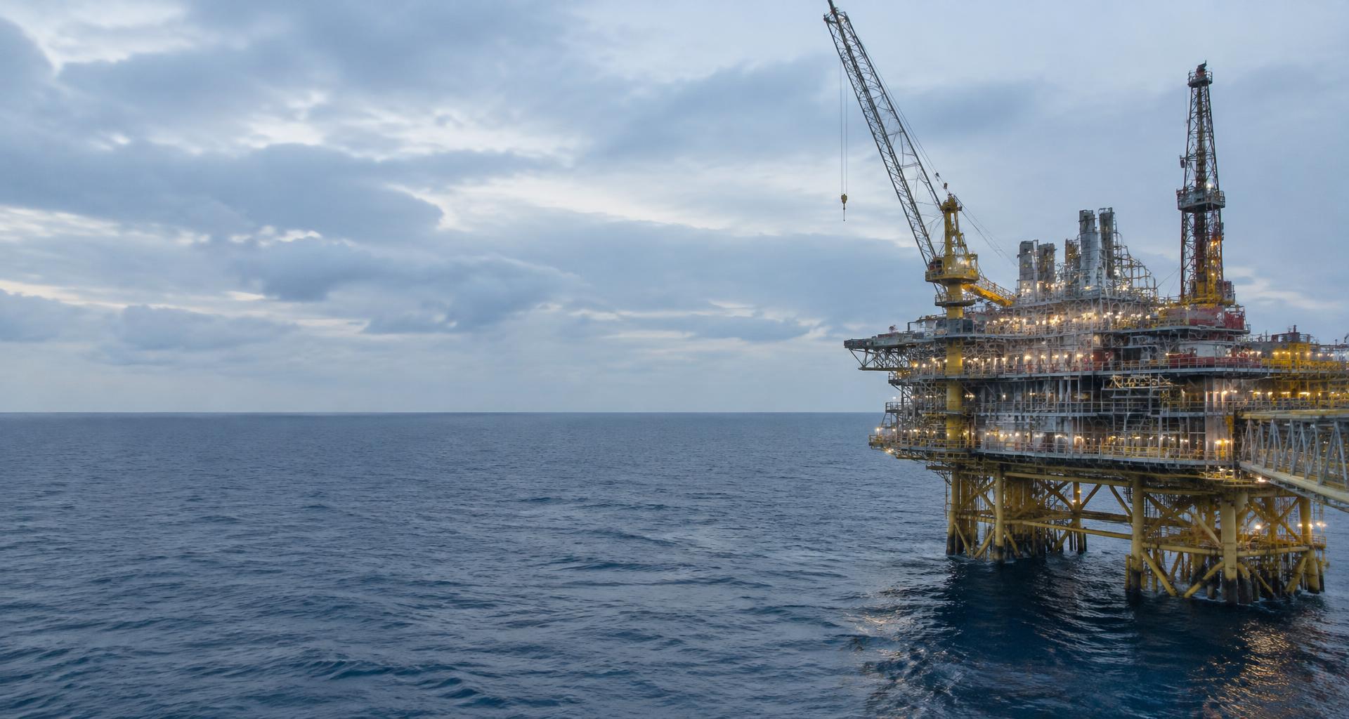 Illustrative offshore oil and gas infrastructure